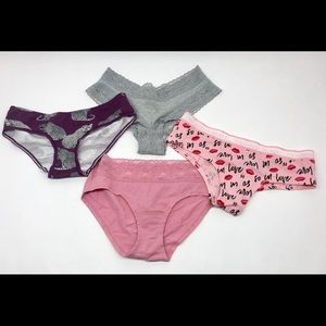 Victoria’s Secret Panties 4 Assorted Styles Small